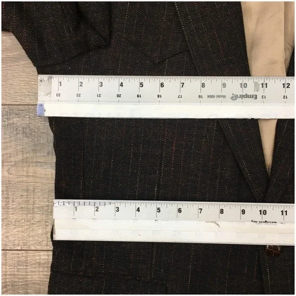 VINTAGE Mens Western Blazer Sport Coat Casual Jacket Size 44L Two Button Suit